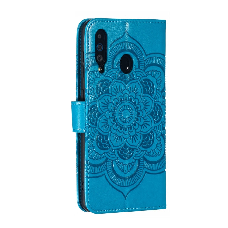 Mandala Embossing Pattern Horizontal Flip Leather Case for Galaxy A60, with Holder & Card Slots & Wallet & Photo Frame &  Lanyard