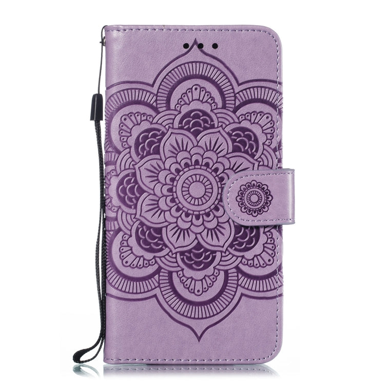 Mandala Embossing Pattern Horizontal Flip Leather Case for Galaxy A60, with Holder & Card Slots & Wallet & Photo Frame &  Lanyard