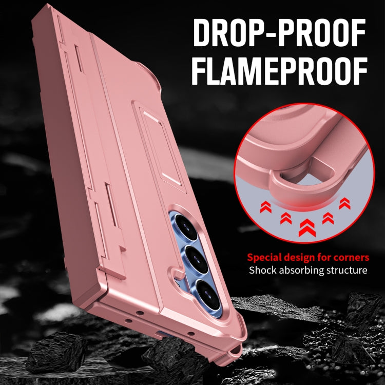 For Samsung Galaxy Z Fold6 5G Diamond Case-film Integral Hinge Shockproof Phone Case with Pen