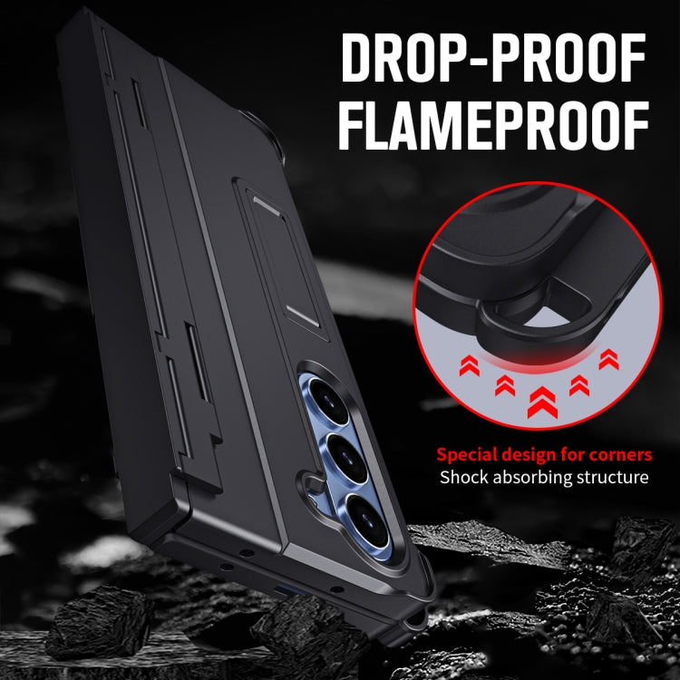 For Samsung Galaxy Z Fold6 5G Diamond Case-film Integral Hinge Shockproof Phone Case with Pen