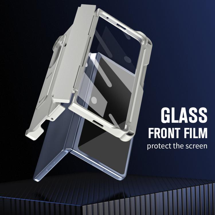 For Samsung Galaxy Z Fold7 5G Diamond Case-film Integral Hinge Shockproof Phone Case with Pen