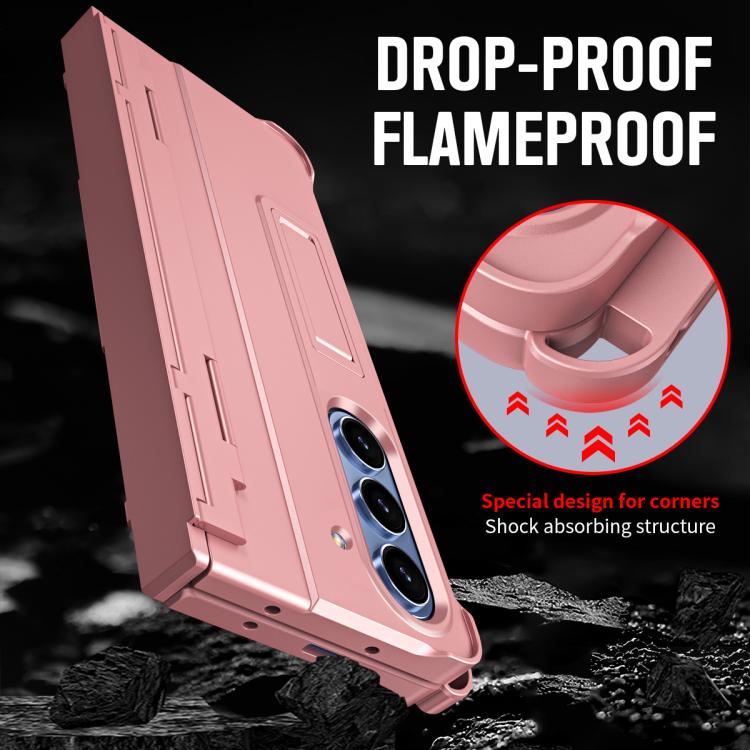 For Samsung Galaxy Z Fold7 5G Diamond Case-film Integral Hinge Shockproof Phone Case with Pen