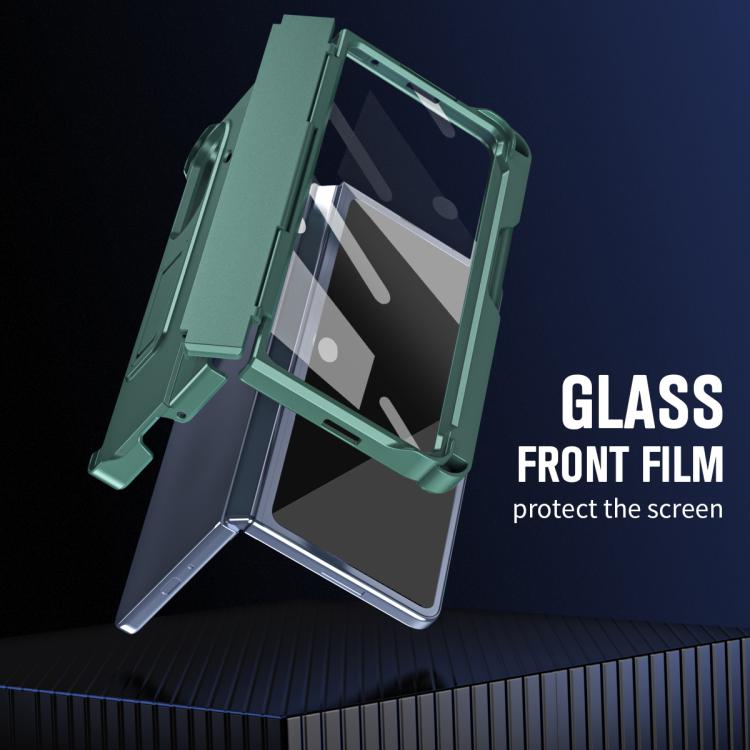 For Samsung Galaxy Z Fold7 5G Diamond Case-film Integral Hinge Shockproof Phone Case with Pen
