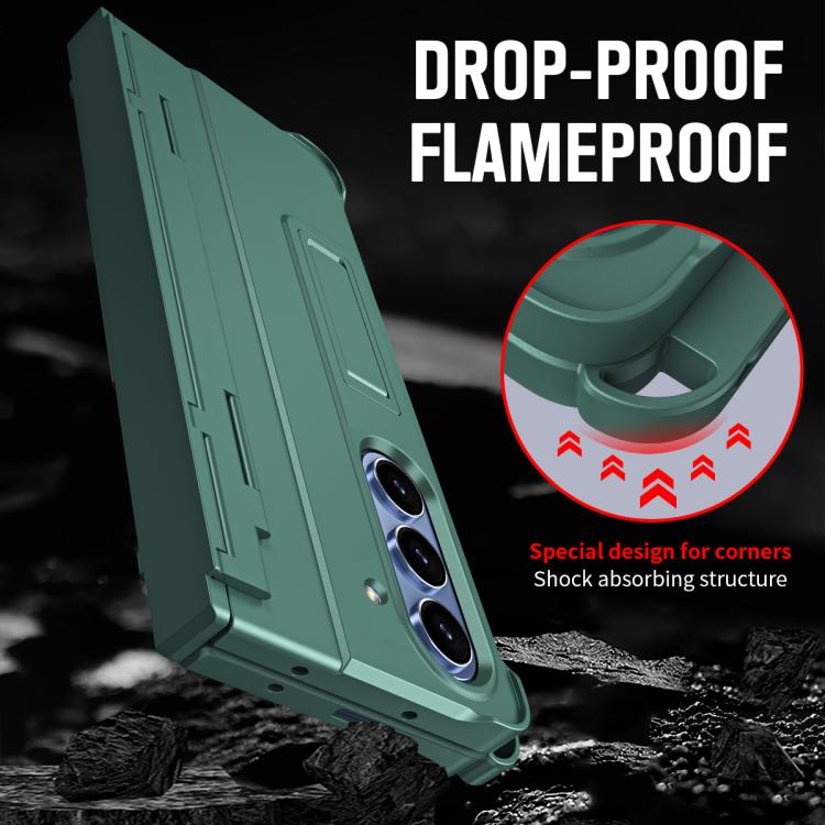 For Samsung Galaxy Z Fold7 5G Diamond Case-film Integral Hinge Shockproof Phone Case with Pen
