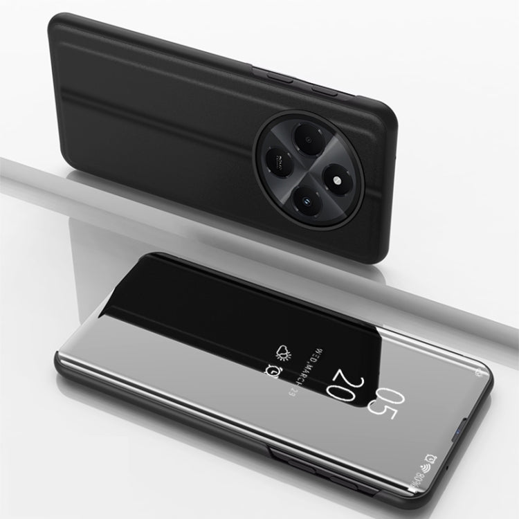 For Xiaomi Redmi 14C 4G Plated Mirror Horizontal Flip Leather Phone Case with Holder