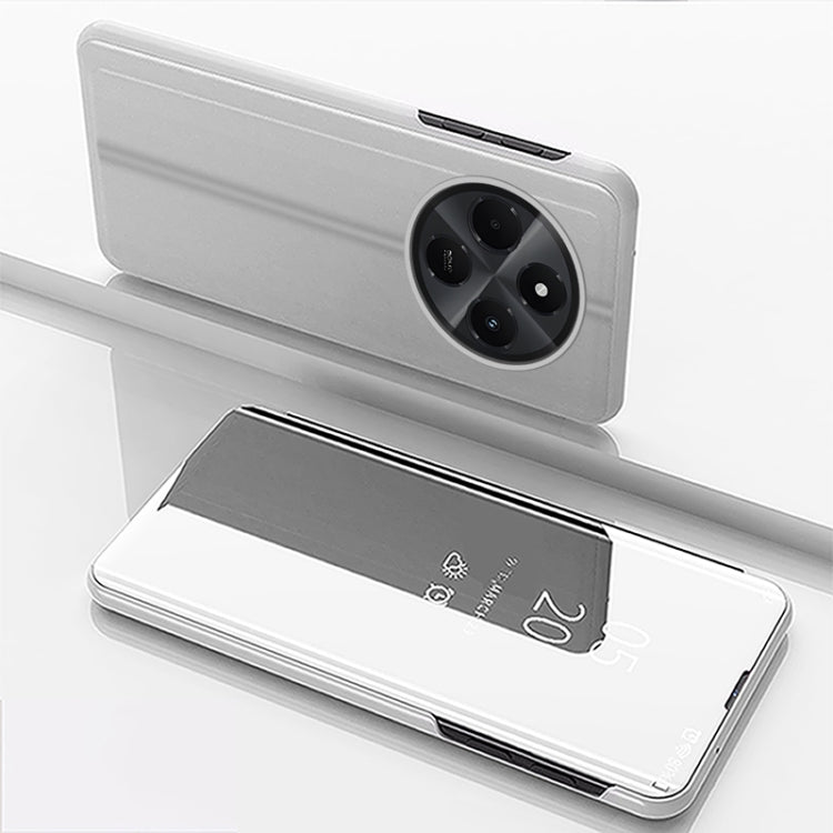 For Xiaomi Redmi 14C 4G Plated Mirror Horizontal Flip Leather Phone Case with Holder