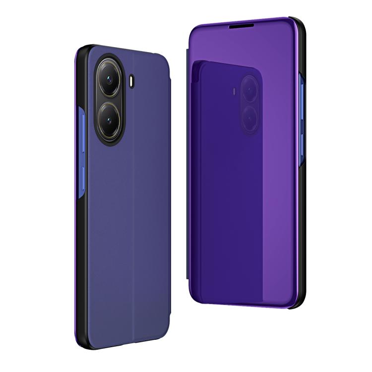 For Xiaomi  Poco X7 Pro Plated Mirror Horizontal Flip Leather Phone Case with Holder