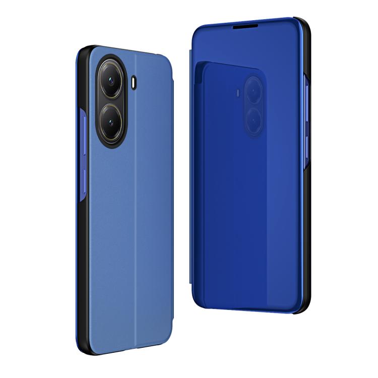 For Xiaomi  Poco X7 Pro Plated Mirror Horizontal Flip Leather Phone Case with Holder