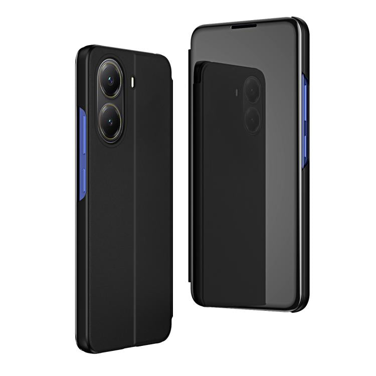 For Xiaomi  Poco X7 Pro Plated Mirror Horizontal Flip Leather Phone Case with Holder