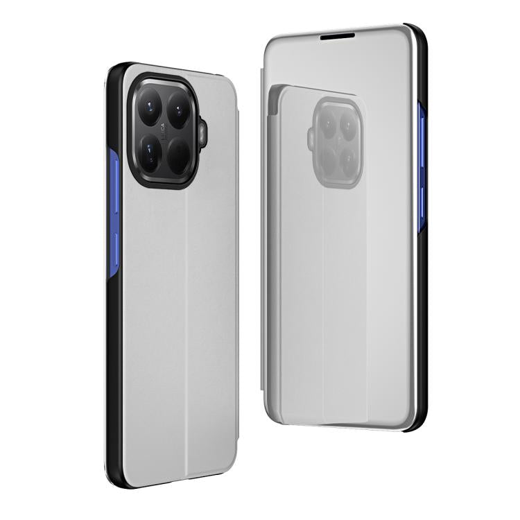 For Xiaomi 15T Pro Plated Mirror Horizontal Flip Leather Phone Case with Holder