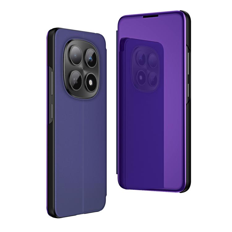 For Redmi Note 15 4G / 5G Global 164mm Plated Mirror Horizontal Flip Leather Phone Case with Holder