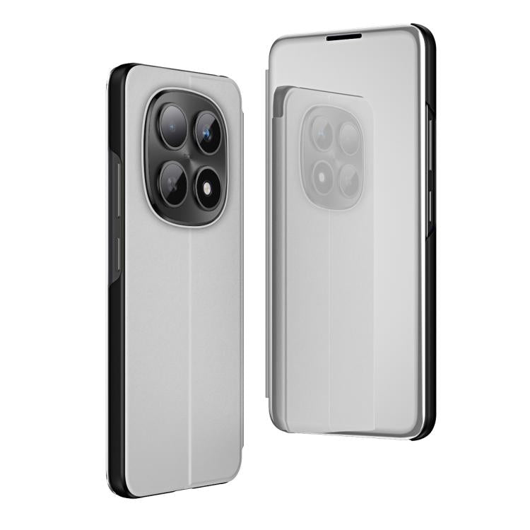 For Redmi Note 15 4G / 5G Global 164mm Plated Mirror Horizontal Flip Leather Phone Case with Holder