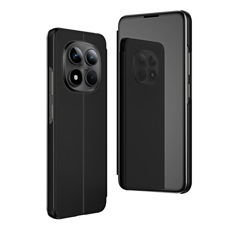 For Redmi Note 15 Pro 5G Global 163.6mm Plated Mirror Horizontal Flip Leather Phone Case with Holder