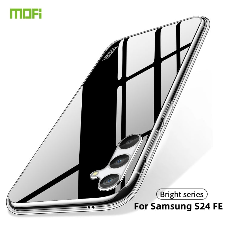 For Samsung Galaxy S24 FE 5G MOFI Ming Series Ultra-thin TPU Phone Case - Transparent