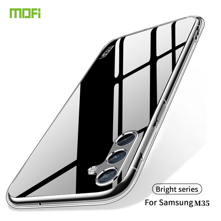 For Samsung Galaxy M35 MOFI Ming Series Ultra-thin TPU Phone Case - Transparent