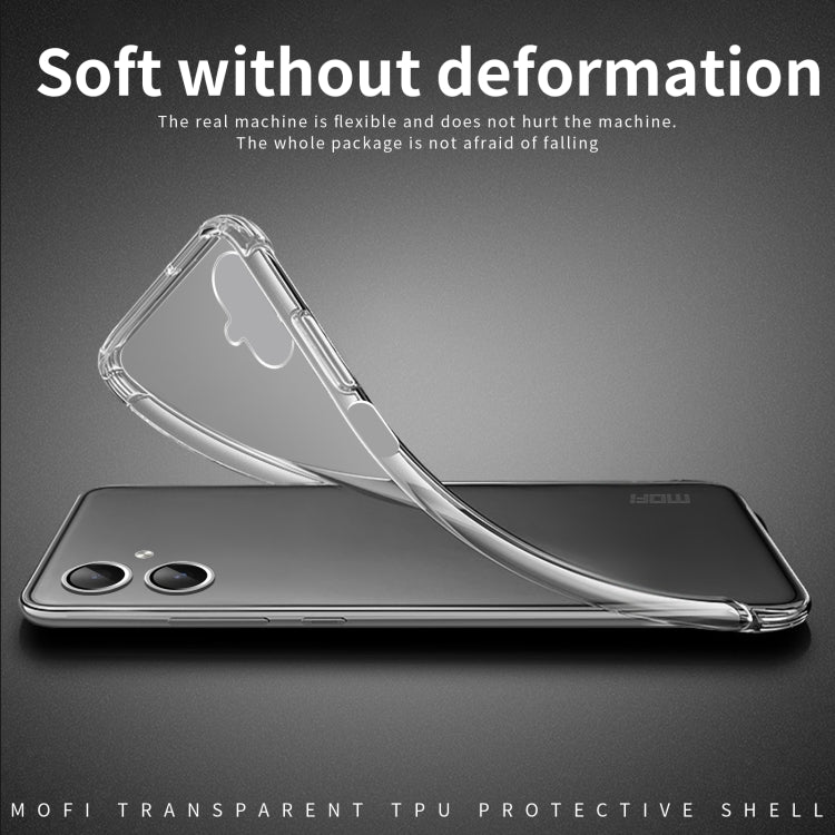 For Samsung Galaxy A06 4G MOFI Ming Series Ultra-thin TPU Phone Case - Transparent