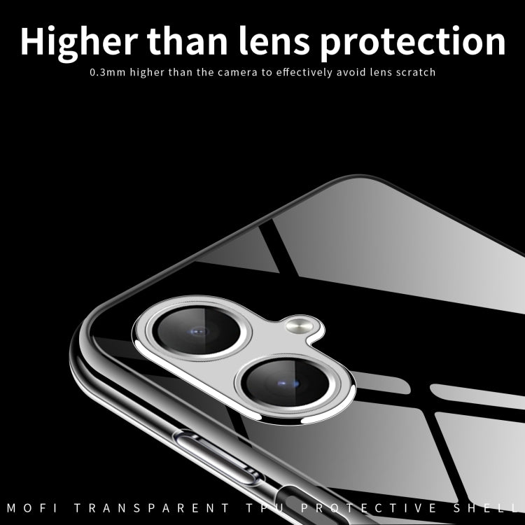 For Samsung Galaxy A06 4G MOFI Ming Series Ultra-thin TPU Phone Case - Transparent