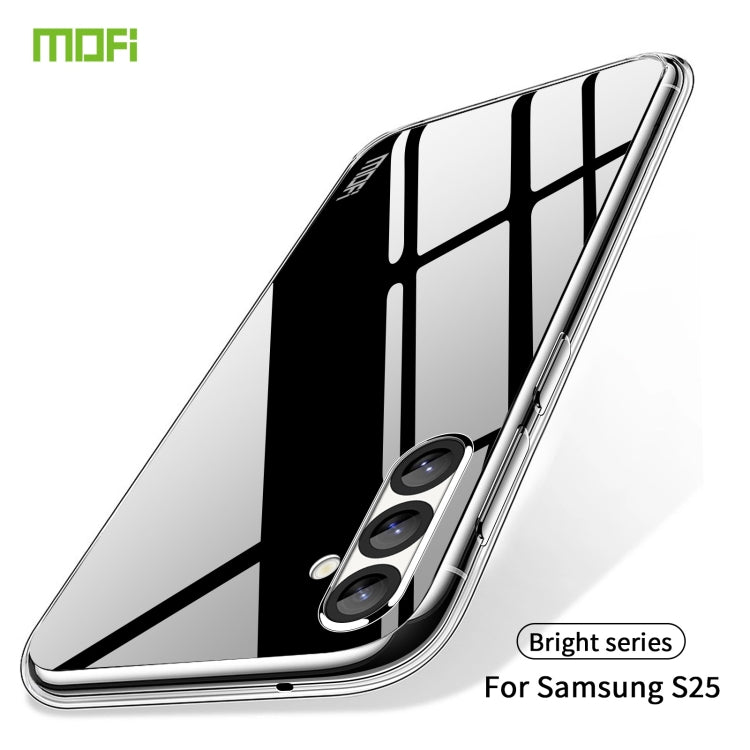 For Samsung Galaxy S25 5G MOFI Ming Series Ultra-thin TPU Phone Case - Transparent