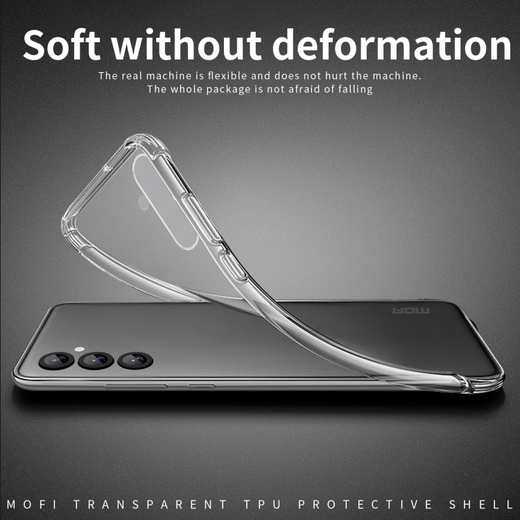 For Samsung Galaxy S25 5G MOFI Ming Series Ultra-thin TPU Phone Case - Transparent