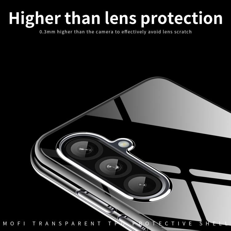 For Samsung Galaxy A36 MOFI Ming Series Ultra-thin TPU Phone Case - Transparent