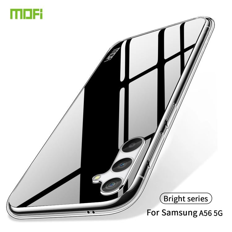 For Samsung Galaxy A56 5G MOFI Ming Series Ultra-thin TPU Phone Case - Transparent