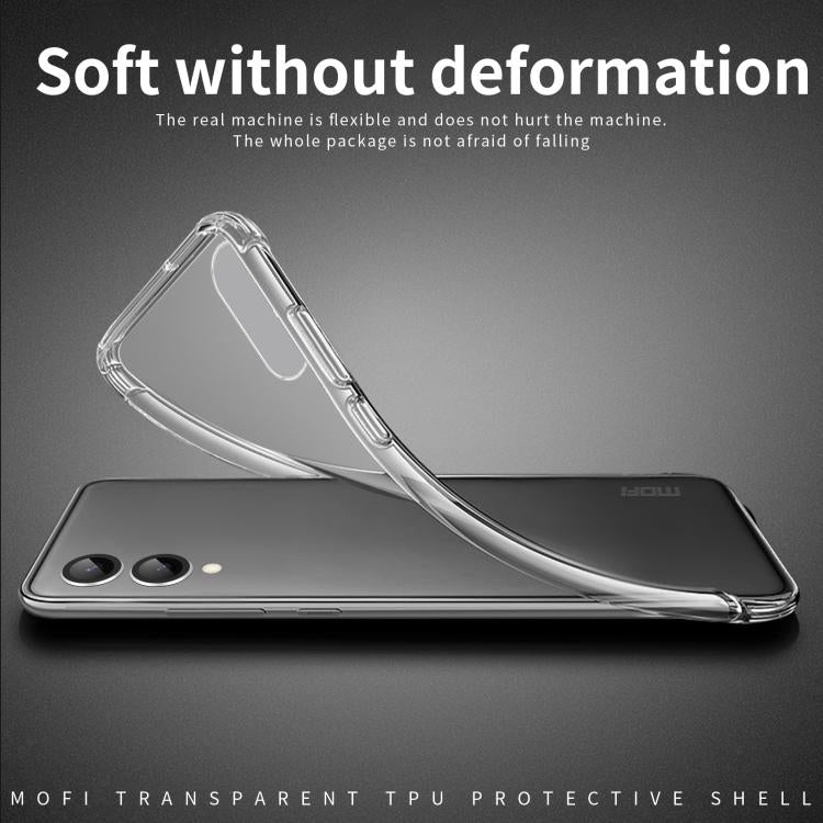 For Samsung Galaxy S25 Edge 5G MOFI Ming Series Ultra-thin TPU Phone Case - Transparent