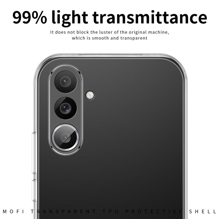 For Samsung Galaxy M56 5G MOFI Ming Series Ultra-thin TPU Phone Case - Transparent