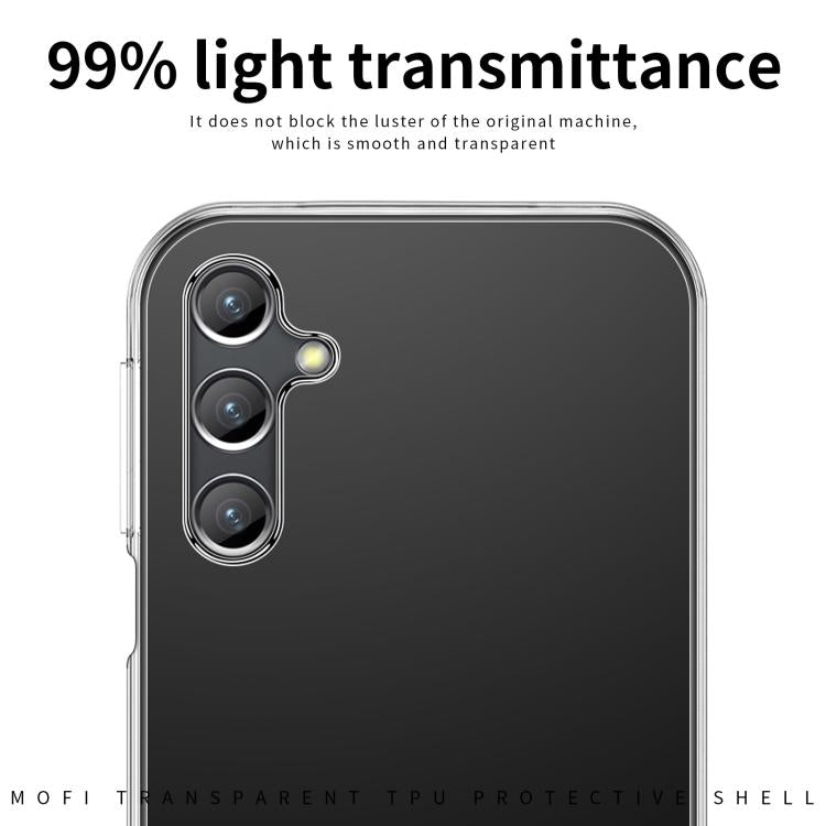 For Samsung Galaxy A17 4G / 5G MOFI Ming Series Ultra-thin TPU Phone Case - Transparent