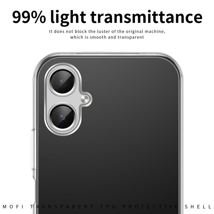 For Samsung Galaxy A07 4G MOFI Ming Series Ultra-thin TPU Phone Case - Transparent