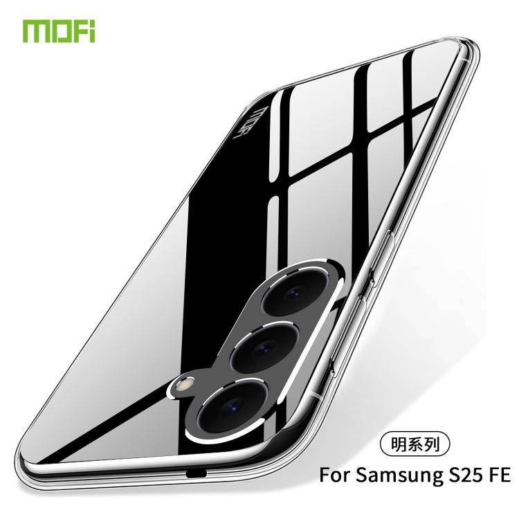 For Samsung Galaxy S25 FE 5G MOFI Ming Series Ultra-thin TPU Phone Case - Transparent