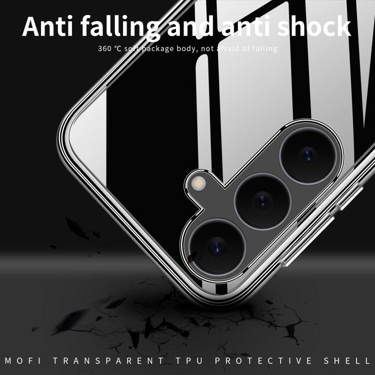 For Samsung Galaxy S25 FE 5G MOFI Ming Series Ultra-thin TPU Phone Case - Transparent