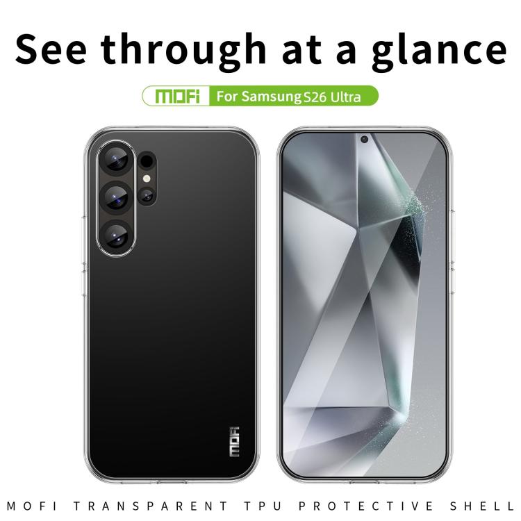 For Samsung Galaxy S26 Ultra 5G MOFI Ming Series Ultra-thin TPU Phone Case - Transparent