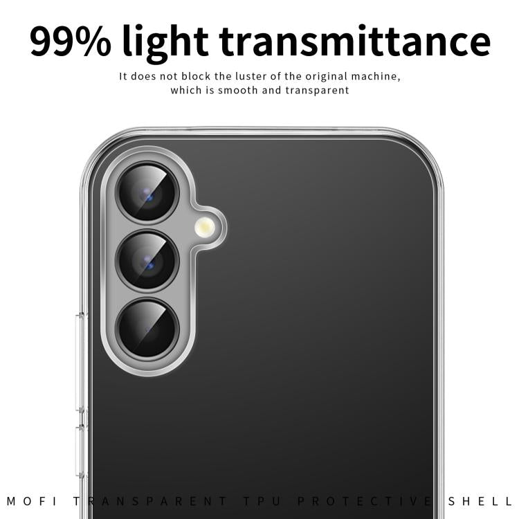 For Samsung Galaxy A57 5G MOFI Ming Series Ultra-thin TPU Phone Case - Transparent