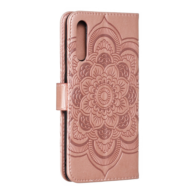 Mandala Embossing Pattern Horizontal Flip Leather Case for Samsung Galaxy A70, with Holder & Card Slots & Wallet & Photo Frame &  Lanyard