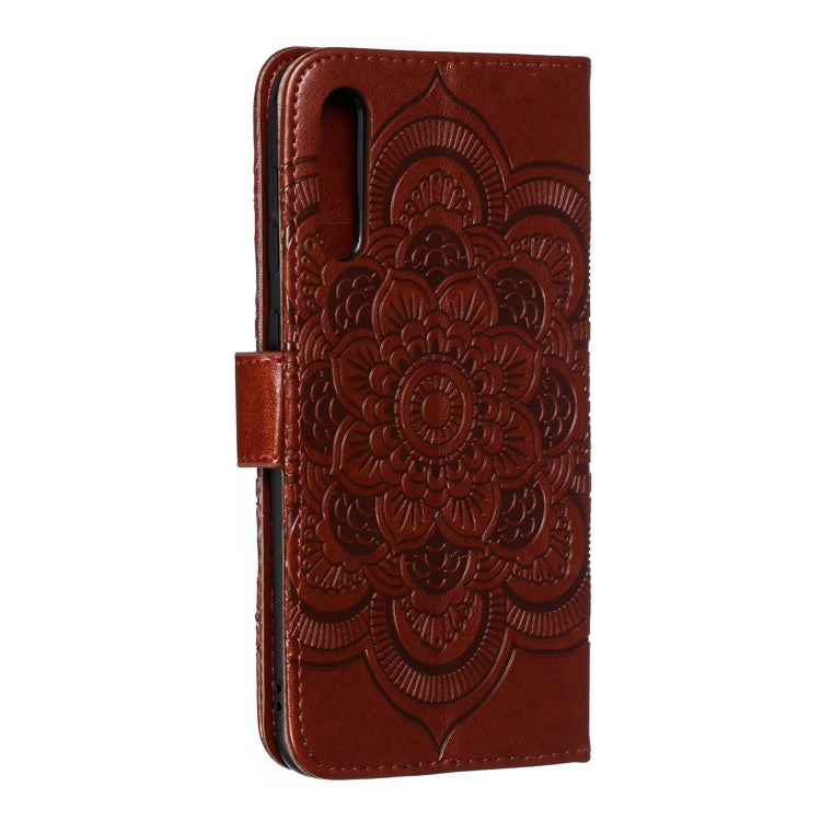 Mandala Embossing Pattern Horizontal Flip Leather Case for Samsung Galaxy A70, with Holder & Card Slots & Wallet & Photo Frame &  Lanyard