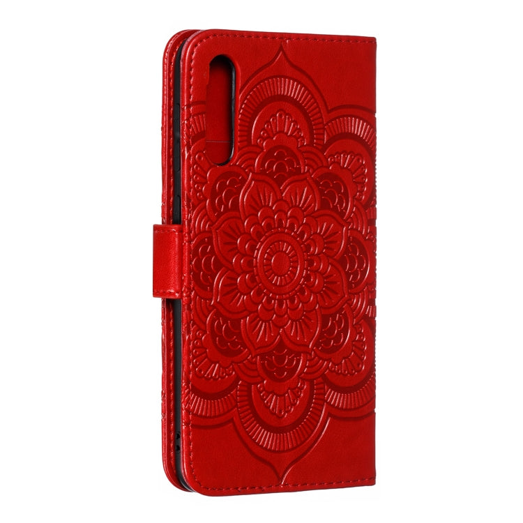 Mandala Embossing Pattern Horizontal Flip Leather Case for Samsung Galaxy A70, with Holder & Card Slots & Wallet & Photo Frame &  Lanyard