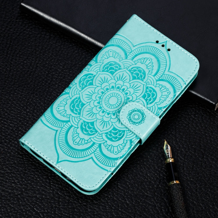 Mandala Embossing Pattern Horizontal Flip Leather Case for Samsung Galaxy A70, with Holder & Card Slots & Wallet & Photo Frame &  Lanyard