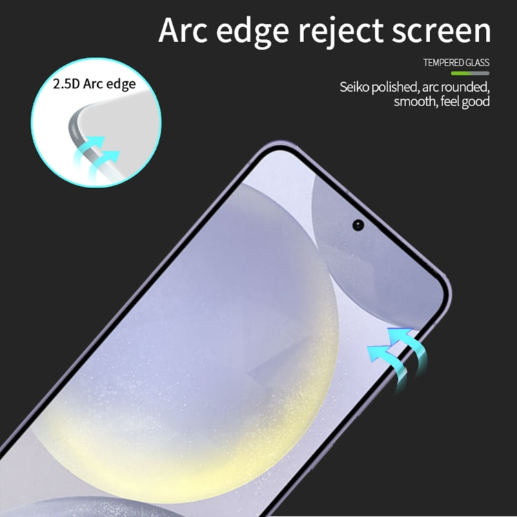 For Samsung Galaxy S24 FE 5G MOFI 9H 2.5D Full Screen Tempered Glass Film - Black