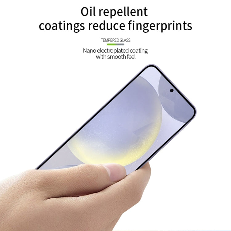 For Samsung Galaxy S24 FE 5G MOFI 9H 2.5D Full Screen Tempered Glass Film - Black