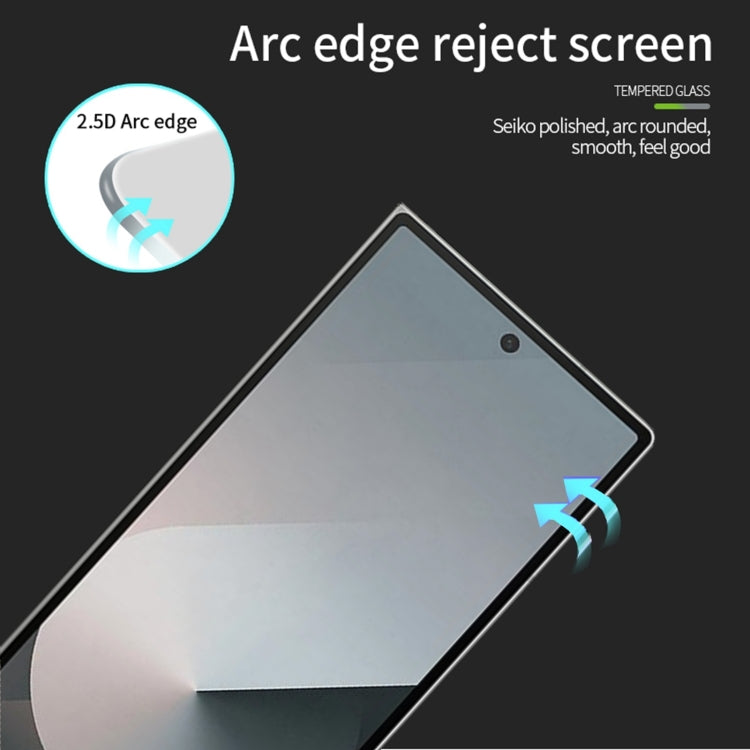 For Samsung Galaxy Z Fold6 MOFI 9H 2.5D Full Screen Tempered Glass Film - Black