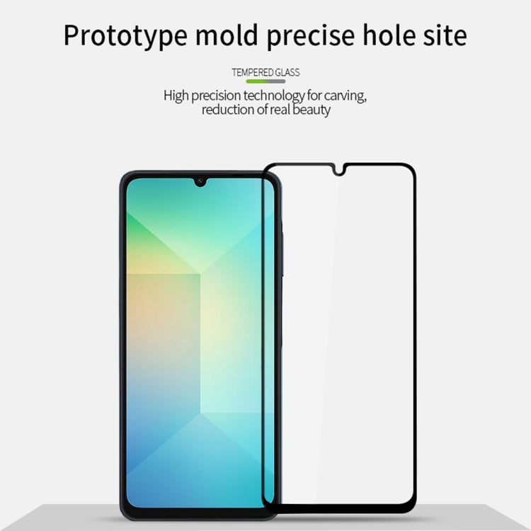 For Samsung Galaxy A06 4G MOFI 9H 2.5D Full Screen Tempered Glass Film - Black