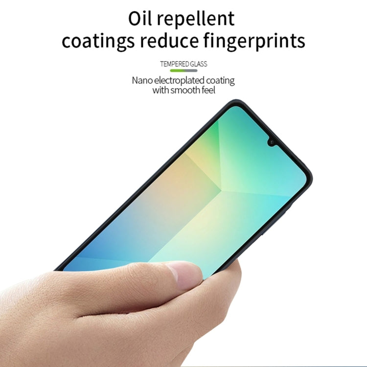 For Samsung Galaxy A06 4G MOFI 9H 2.5D Full Screen Tempered Glass Film - Black