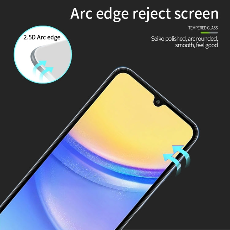 ForSamsung Galaxy A16 5G MOFI 9H 2.5D Full Screen Tempered Glass Film - Black