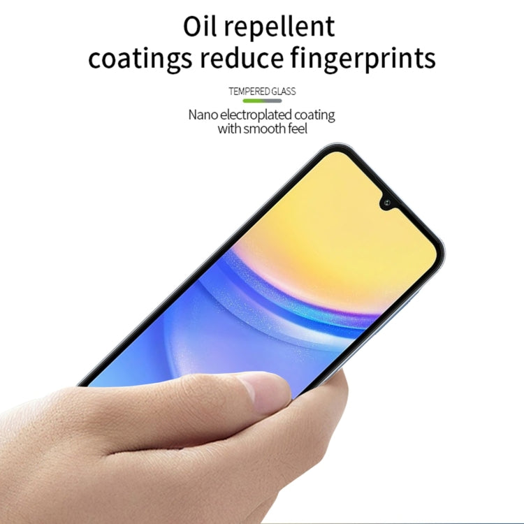 ForSamsung Galaxy A16 5G MOFI 9H 2.5D Full Screen Tempered Glass Film - Black