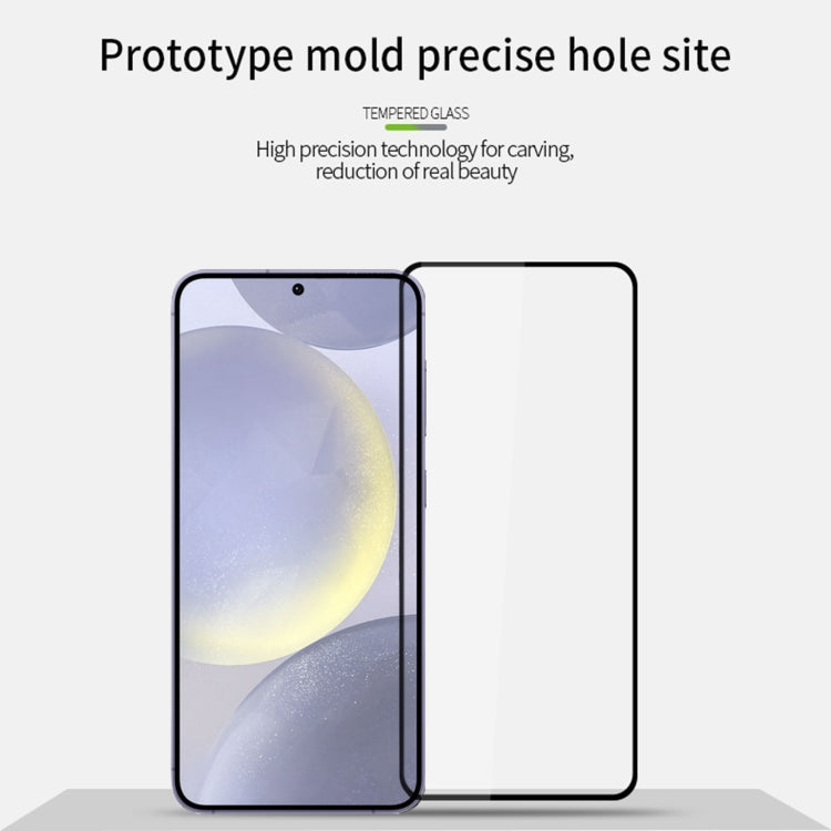 For Samsung Galaxy S25 5G MOFI 9H 2.5D Full Screen Tempered Glass Film - Black