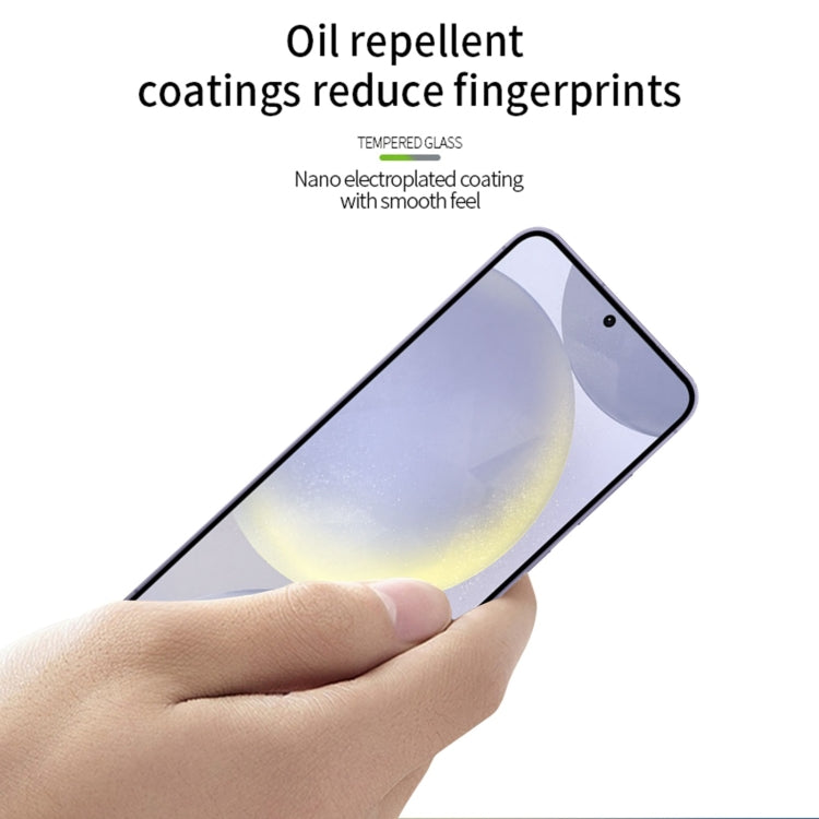 For Samsung Galaxy S25 5G MOFI 9H 2.5D Full Screen Tempered Glass Film - Black