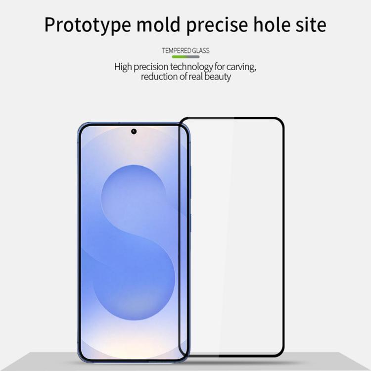 For Samsung Galaxy S25 Edge MOFI 9H 2.5D Full Screen Tempered Glass Film - Black