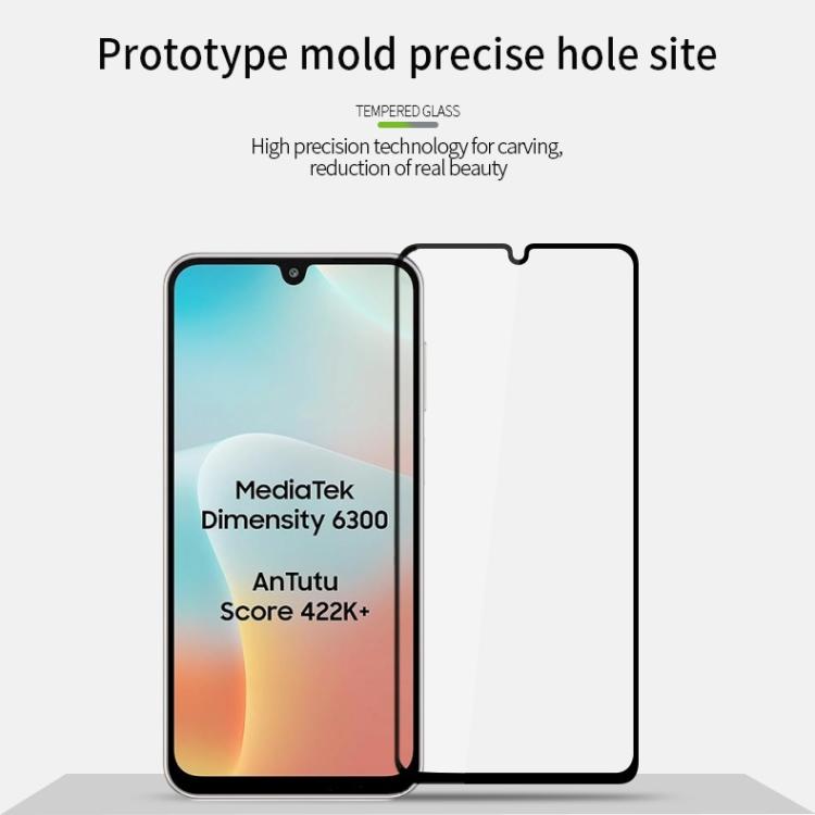 For Samsung Galaxy M16 5G MOFI 9H 2.5D Full Screen Tempered Glass Film - Black