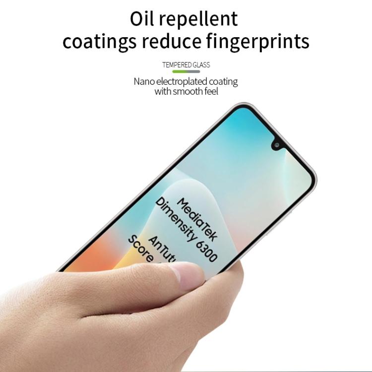 For Samsung Galaxy M16 5G MOFI 9H 2.5D Full Screen Tempered Glass Film - Black