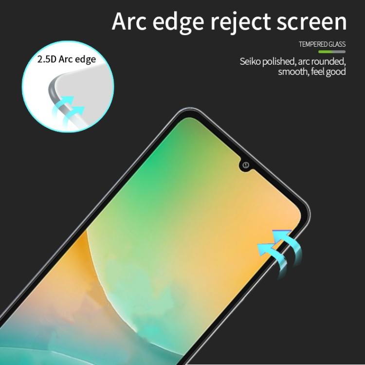 For Samsung Galaxy M06 / F06 / A06 MOFI 9H 2.5D Full Screen Tempered Glass Film - Black